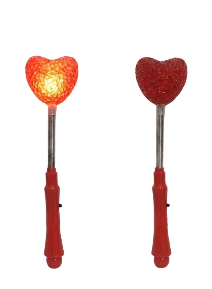 Premium Kids LED Heart Light Wand Toy Foundation Celebration Saudi – Flashing Colorful Magic Stick for Toddlers, Indoor & Outdoor Fun - Image 2